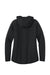 Sport-Tek LST840 Womens Phenom Full Zip Hooded Sweatshirt Hoodie w/ Pockets Black Flat Back