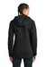 Sport-Tek LST840 Womens Phenom Full Zip Hooded Sweatshirt Hoodie w/ Pockets Black Model Back