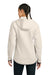 Sport-Tek LST840 Womens Phenom Full Zip Hooded Sweatshirt Hoodie w/ Pockets Ecru Model Back