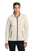 Sport-Tek LST840 Womens Phenom Full Zip Hooded Sweatshirt Hoodie w/ Pockets Ecru Model Front