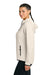 Sport-Tek LST840 Womens Phenom Full Zip Hooded Sweatshirt Hoodie w/ Pockets Ecru Model Side