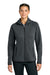 Sport-Tek LST840 Womens Phenom Full Zip Hooded Sweatshirt Hoodie w/ Pockets Iron Grey Model Front