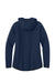 Sport-Tek LST840 Womens Phenom Full Zip Hooded Sweatshirt Hoodie w/ Pockets True Navy Blue Flat Back