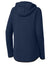 Sport-Tek LST840 Womens Phenom Full Zip Hooded Sweatshirt Hoodie w/ Pockets True Navy Blue Forn Back