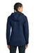 Sport-Tek LST840 Womens Phenom Full Zip Hooded Sweatshirt Hoodie w/ Pockets True Navy Blue Model Back