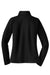 Sport-Tek LST850 Womens Sport-Wick Moisture Wicking 1/4 Zip Sweatshirt w/ Pouch Pocket Black Flat Back