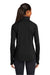 Sport-Tek LST850 Womens Sport-Wick Moisture Wicking 1/4 Zip Sweatshirt w/ Pouch Pocket Black Model Back