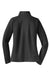 Sport-Tek LST850 Womens Sport-Wick Moisture Wicking 1/4 Zip Sweatshirt w/ Pouch Pocket Charcoal Grey Flat Back