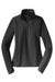 Sport-Tek LST850 Womens Sport-Wick Moisture Wicking 1/4 Zip Sweatshirt w/ Pouch Pocket Charcoal Grey Flat Front