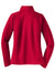 Sport-Tek LST850 Womens Sport-Wick Moisture Wicking 1/4 Zip Sweatshirt w/ Pouch Pocket Deep Red Flat Back