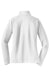 Sport-Tek LST850 Womens Sport-Wick Moisture Wicking 1/4 Zip Sweatshirt w/ Pouch Pocket White Flat Back