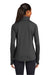 Sport-Tek LST850 Womens Sport-Wick Moisture Wicking 1/4 Zip Sweatshirt w/ Pouch Pocket Charcoal Grey Model Back
