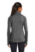 Sport-Tek LST850 Womens Sport-Wick Moisture Wicking 1/4 Zip Sweatshirt w/ Pouch Pocket Heather Charcoal Grey Model Back