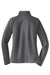 Sport-Tek LST850 Womens Sport-Wick Moisture Wicking 1/4 Zip Sweatshirt w/ Pouch Pocket Heather Charcoal Grey Flat Back