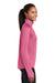 Sport-Tek LST850 Womens Sport-Wick Moisture Wicking 1/4 Zip Sweatshirt w/ Pouch Pocket Dusty Rose Pink Model Side