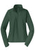 Sport-Tek LST850 Womens Sport-Wick Moisture Wicking 1/4 Zip Sweatshirt w/ Pouch Pocket Forest Green Flat Front
