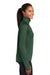 Sport-Tek LST850 Womens Sport-Wick Moisture Wicking 1/4 Zip Sweatshirt w/ Pouch Pocket Forest Green Model Side