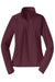 Sport-Tek LST850 Womens Sport-Wick Moisture Wicking 1/4 Zip Sweatshirt w/ Pouch Pocket Maroon Flat Front