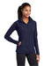 Sport-Tek LST850 Womens Sport-Wick Moisture Wicking 1/4 Zip Sweatshirt w/ Pouch Pocket True Navy Blue Model 3q