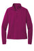 Sport-Tek LST850 Womens Sport-Wick Moisture Wicking 1/4 Zip Sweatshirt w/ Pouch Pocket Pink Rush Flat Front