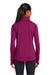 Sport-Tek LST850 Womens Sport-Wick Moisture Wicking 1/4 Zip Sweatshirt w/ Pouch Pocket Pink Rush Model Back