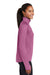 Sport-Tek LST850 Womens Sport-Wick Moisture Wicking 1/4 Zip Sweatshirt w/ Pouch Pocket Heather Pink Rush Model Side