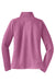 Sport-Tek LST850 Womens Sport-Wick Moisture Wicking 1/4 Zip Sweatshirt w/ Pouch Pocket Heather Pink Rush Flat Back