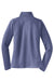 Sport-Tek LST850 Womens Sport-Wick Moisture Wicking 1/4 Zip Sweatshirt w/ Pouch Pocket Heather True Navy Blue Flat Back