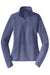 Sport-Tek LST850 Womens Sport-Wick Moisture Wicking 1/4 Zip Sweatshirt w/ Pouch Pocket Heather True Navy Blue Flat Front