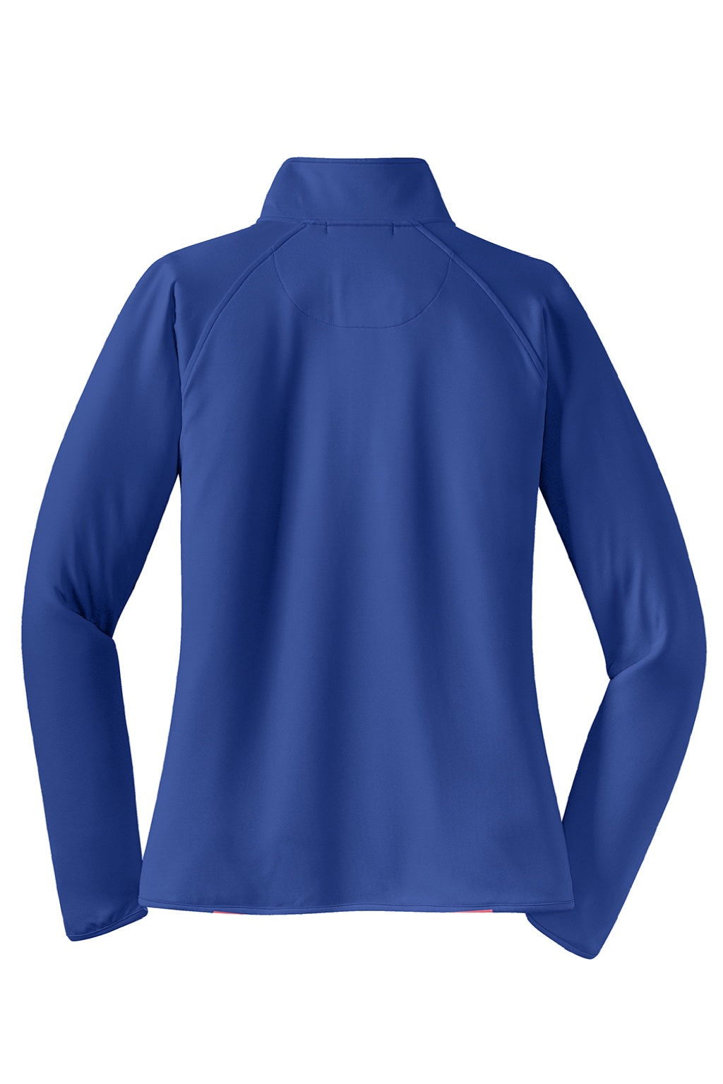 Sport-Tek LST850 Womens Sport-Wick Moisture Wicking 1/4 Zip Sweatshirt w/ Pouch Pocket True Royal Blue Flat Back