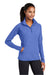Sport-Tek LST850 Womens Sport-Wick Moisture Wicking 1/4 Zip Sweatshirt w/ Pouch Pocket Heather True Royal Blue Model 3q