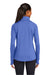 Sport-Tek LST850 Womens Sport-Wick Moisture Wicking 1/4 Zip Sweatshirt w/ Pouch Pocket Heather True Royal Blue Model Back