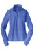Sport-Tek LST850 Womens Sport-Wick Moisture Wicking 1/4 Zip Sweatshirt w/ Pouch Pocket Heather True Royal Blue Flat Front