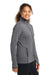 Sport-Tek LST853 Womens Sport-Wick Moisture Wicking Full Zip Jacket Heather Charcoal Grey/Charcoal Grey Model Side
