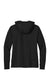 Sport-Tek LST856 Womens Sport-Wick Moisture Wicking 1/4 Zip Hooded Sweatshirt Hoodie w/ Pouch Pocket Black Flat Back