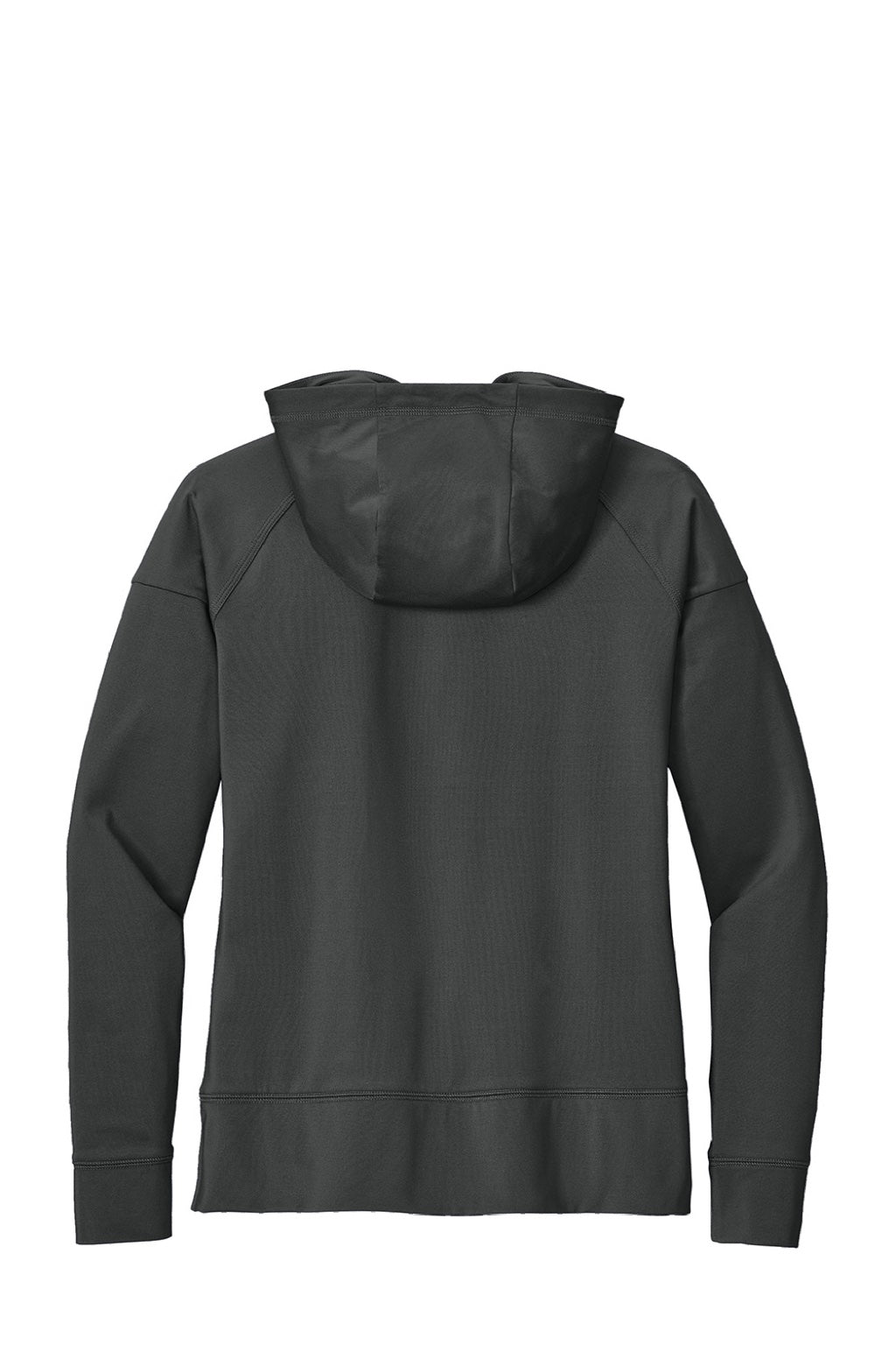 Sport-Tek LST856 Womens Sport-Wick Moisture Wicking 1/4 Zip Hooded Sweatshirt Hoodie w/ Pouch Pocket Charcoal Grey Flat Back