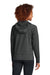 Sport-Tek LST856 Womens Sport-Wick Moisture Wicking 1/4 Zip Hooded Sweatshirt Hoodie w/ Pouch Pocket Charcoal Grey Model Back
