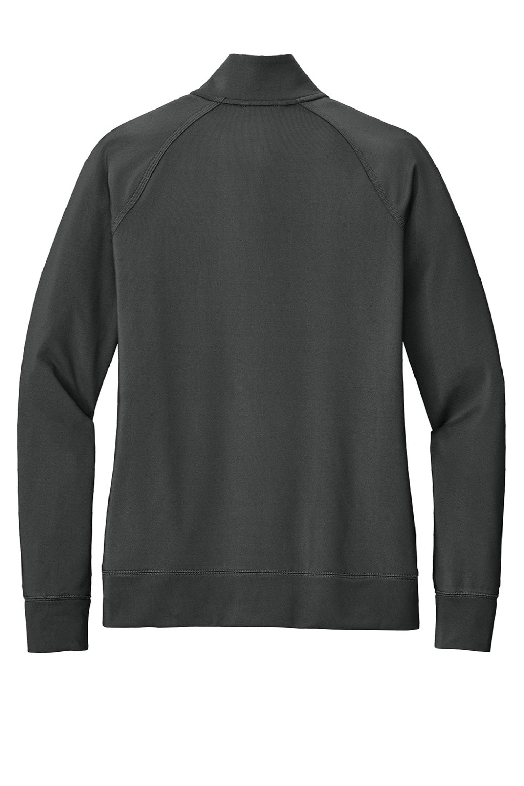 Sport-Tek LST857 Womens Sport-Wick Moisture Wicking Full Zip Cadet Jacket Charcoal Grey Flat Back