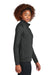 Sport-Tek LST857 Womens Sport-Wick Moisture Wicking Full Zip Cadet Jacket Charcoal Grey Model Side