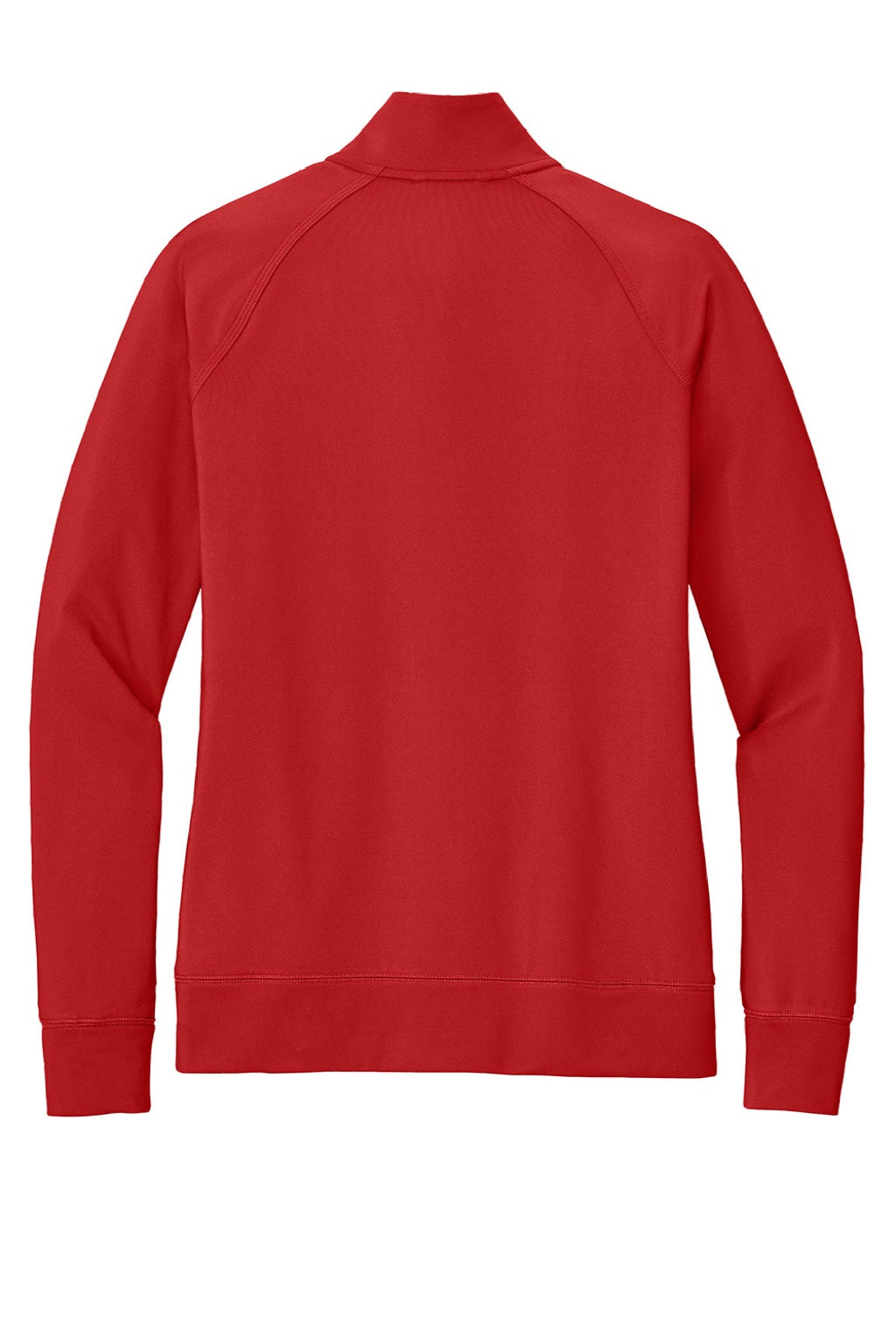 Sport-Tek LST857 Womens Sport-Wick Moisture Wicking Full Zip Cadet Jacket Deep Red Flat Back