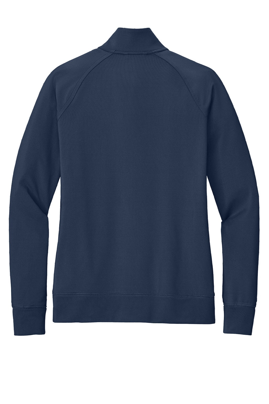 Sport-Tek LST857 Womens Sport-Wick Moisture Wicking Full Zip Cadet Jacket True Navy Blue Flat Back