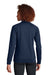 Sport-Tek LST857 Womens Sport-Wick Moisture Wicking Full Zip Cadet Jacket True Navy Blue Model Back
