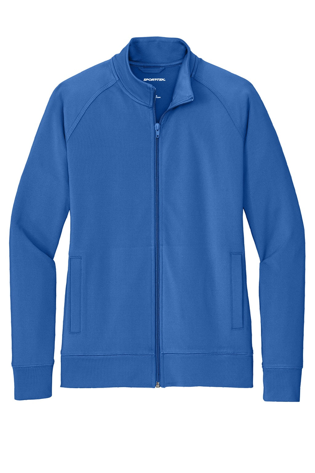 Sport-Tek LST857 Womens Sport-Wick Moisture Wicking Full Zip Cadet Jacket True Royal Blue Flat Front