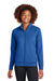 Sport-Tek LST857 Womens Sport-Wick Moisture Wicking Full Zip Cadet Jacket True Royal Blue Model Front