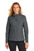 Sport-Tek LST940 Womens Teknical Hybrid Full Zip Jacket Iron Grey Model Front
