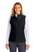 Sport-Tek LST941 Womens Teknical Hybrid Full Zip Vest Black Model Front