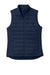 Sport-Tek LST941 Womens Teknical Hybrid Full Zip Vest True Navy Blue Flat Front