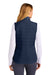 Sport-Tek LST941 Womens Teknical Hybrid Full Zip Vest True Navy Blue Model Back
