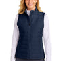 Sport-Tek Womens Teknical Hybrid Full Zip Vest - True Navy Blue - COMING SOON