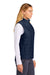 Sport-Tek LST941 Womens Teknical Hybrid Full Zip Vest True Navy Blue Model Side